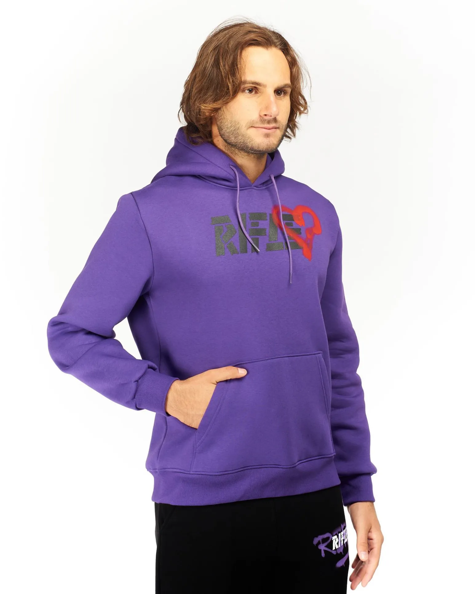 RIFLE - UOMO FELPA CON CAPPUCCIO