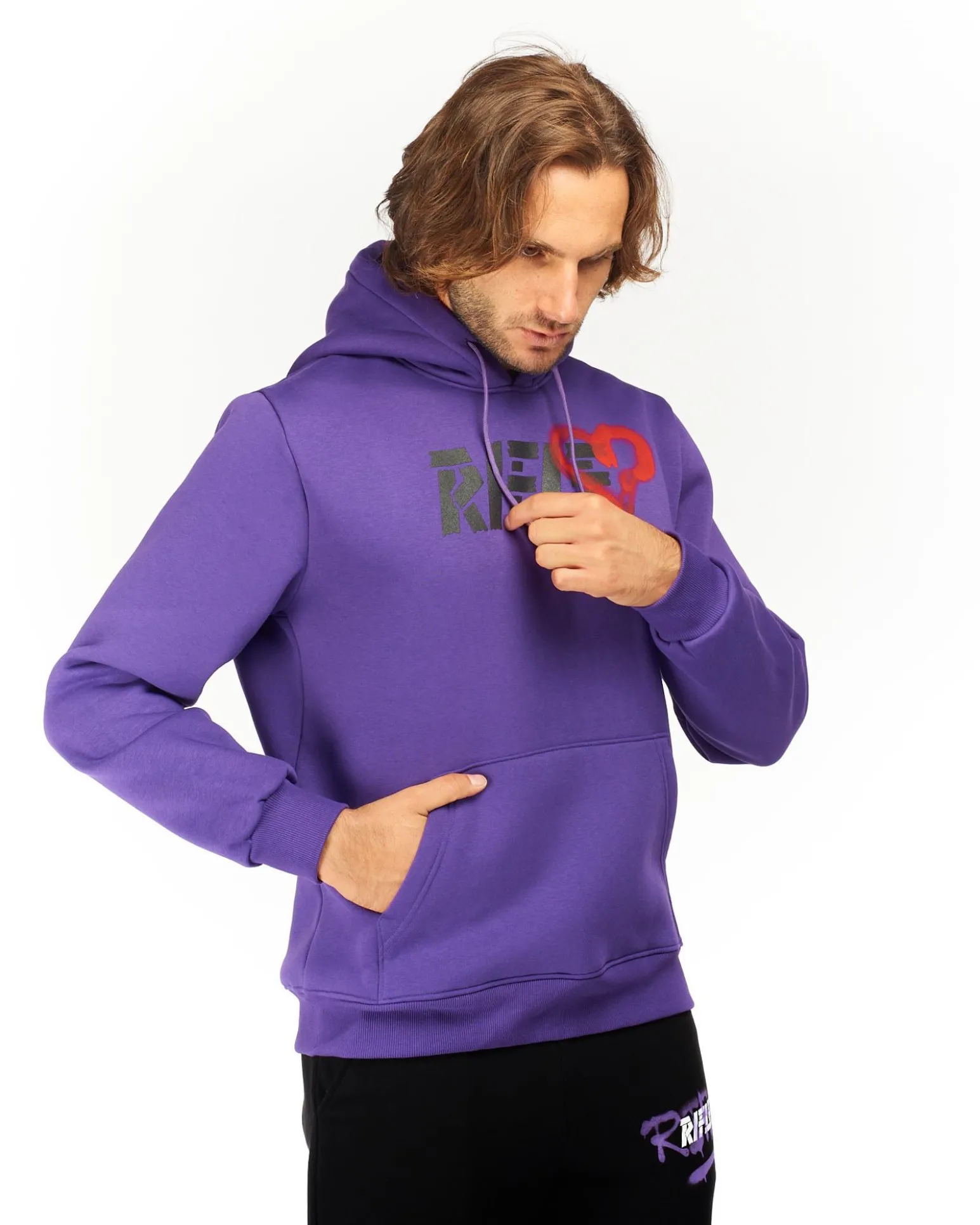 RIFLE - UOMO FELPA CON CAPPUCCIO