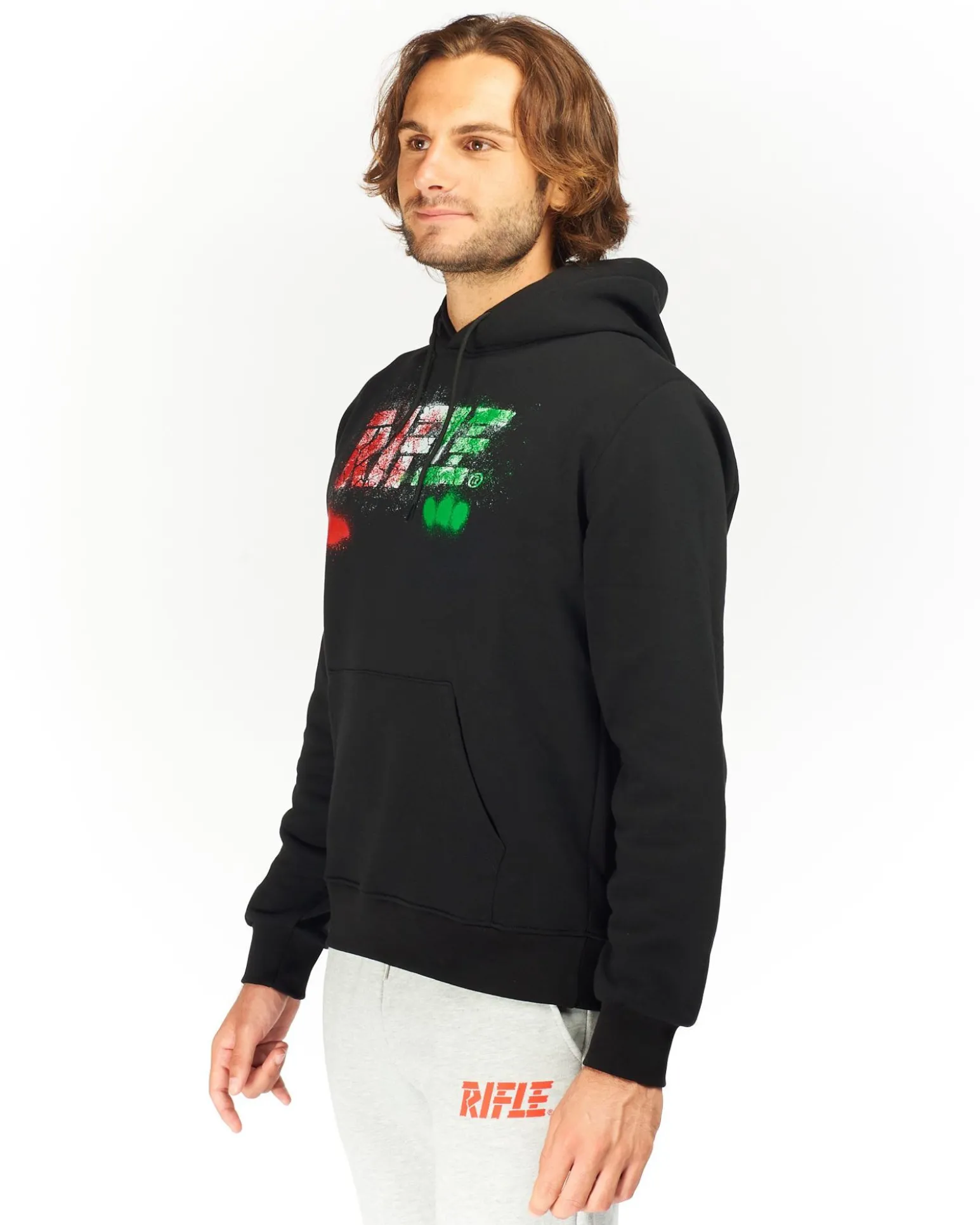 RIFLE - UOMO FELPA CON CAPPUCCIO