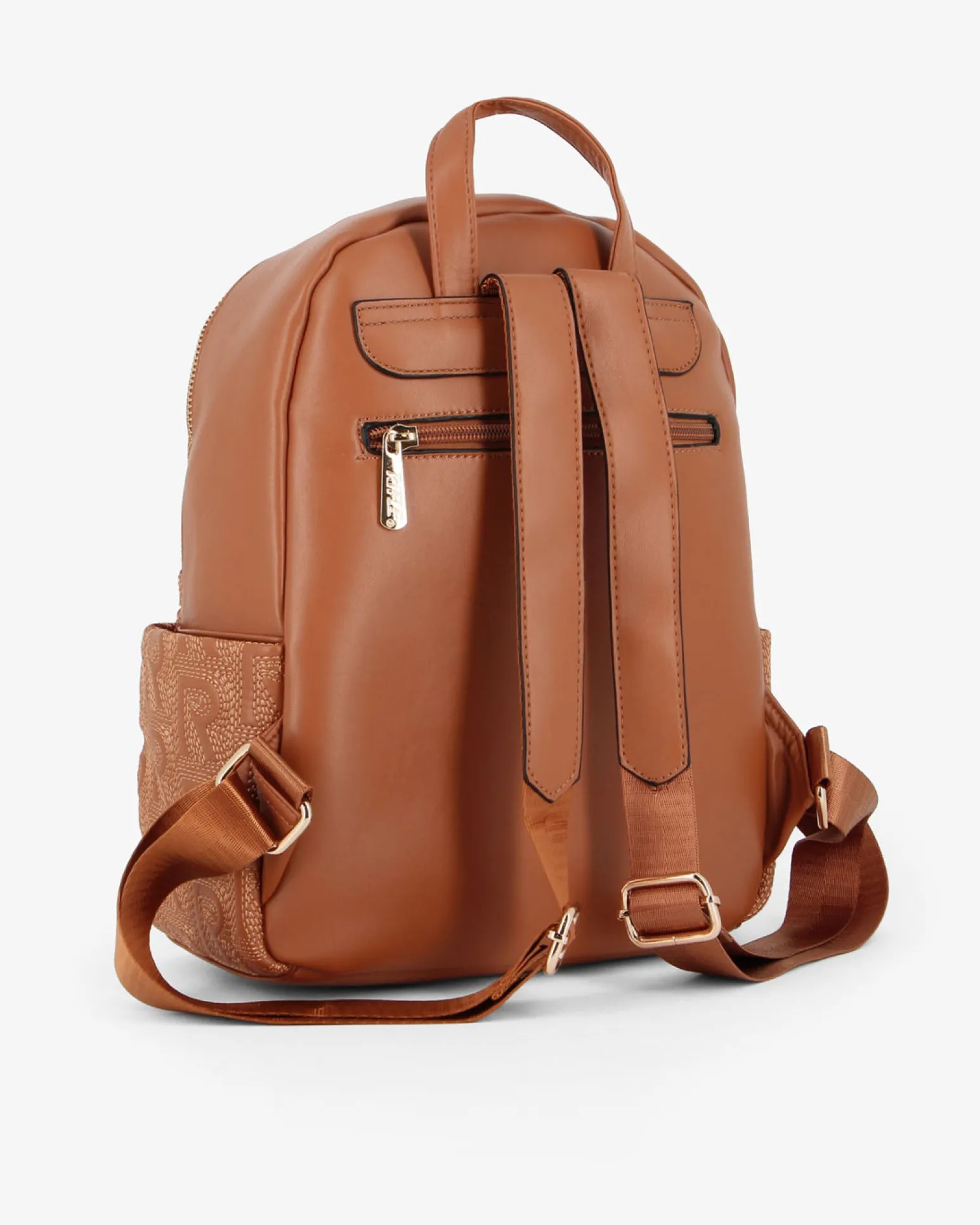 RIFLE - Zaino cuoio logato multitasche