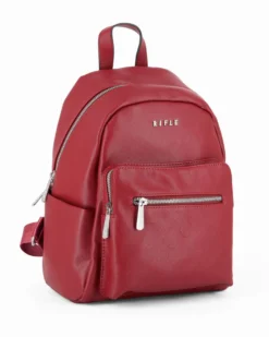 RIFLE - Zaino rubino con tasche frontali e laterali