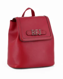 RIFLE - Zaino rubino con tre scomparti principali e lettere logo scorrevoli sulla patta