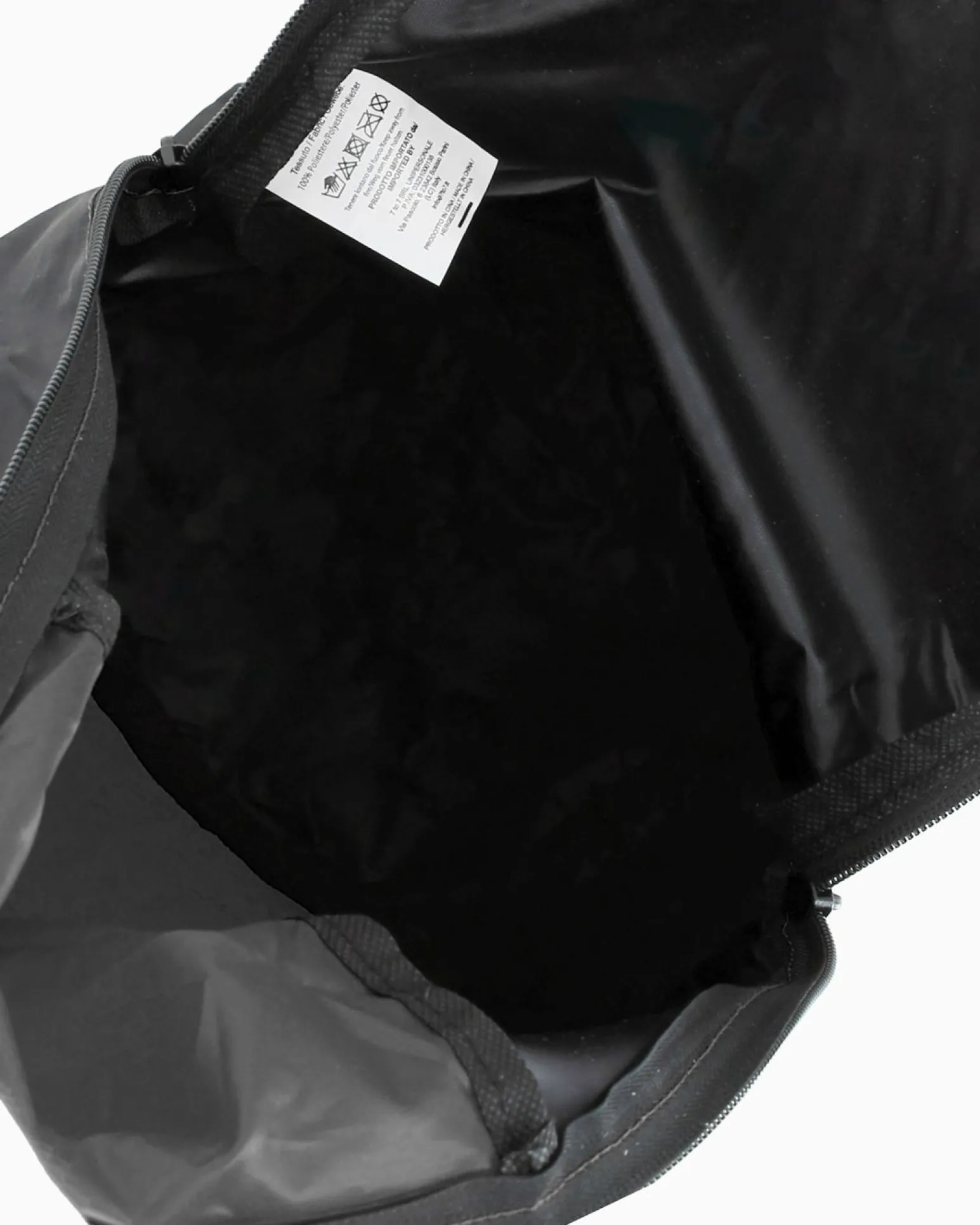 ROCK EXPERIENCE - ZAINO SQUEEZE BAG GRIGIO E NERO, REUB02552_0208