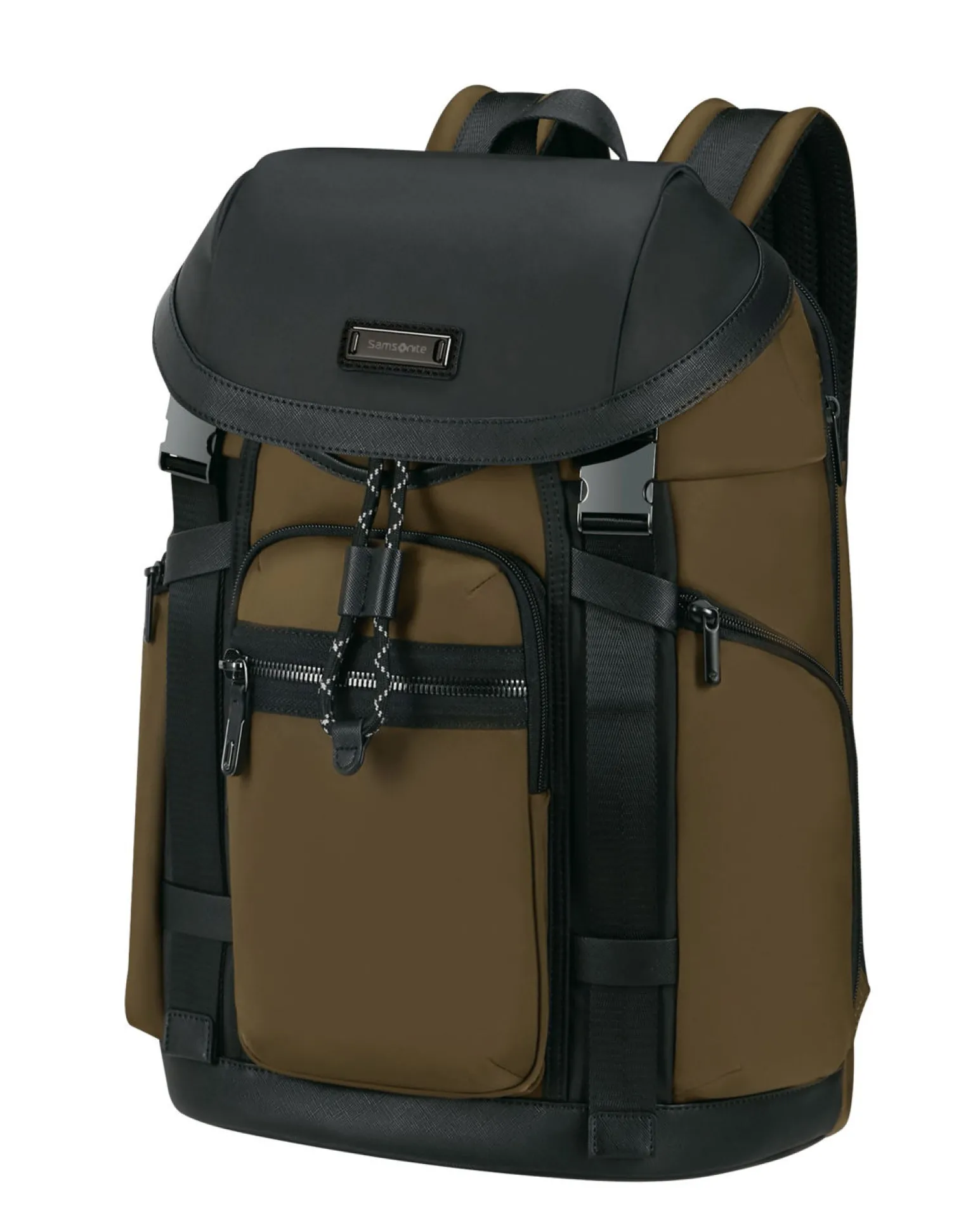 SAMSONITE - Zaino fango con patta e tasca porta pc fino a 15.6''