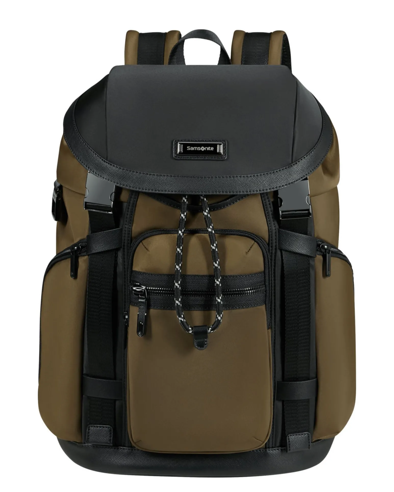 SAMSONITE - Zaino fango con patta e tasca porta pc fino a 15.6''