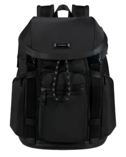 SAMSONITE - Zaino nero con patta e tasca porta pc fino a 15.6''