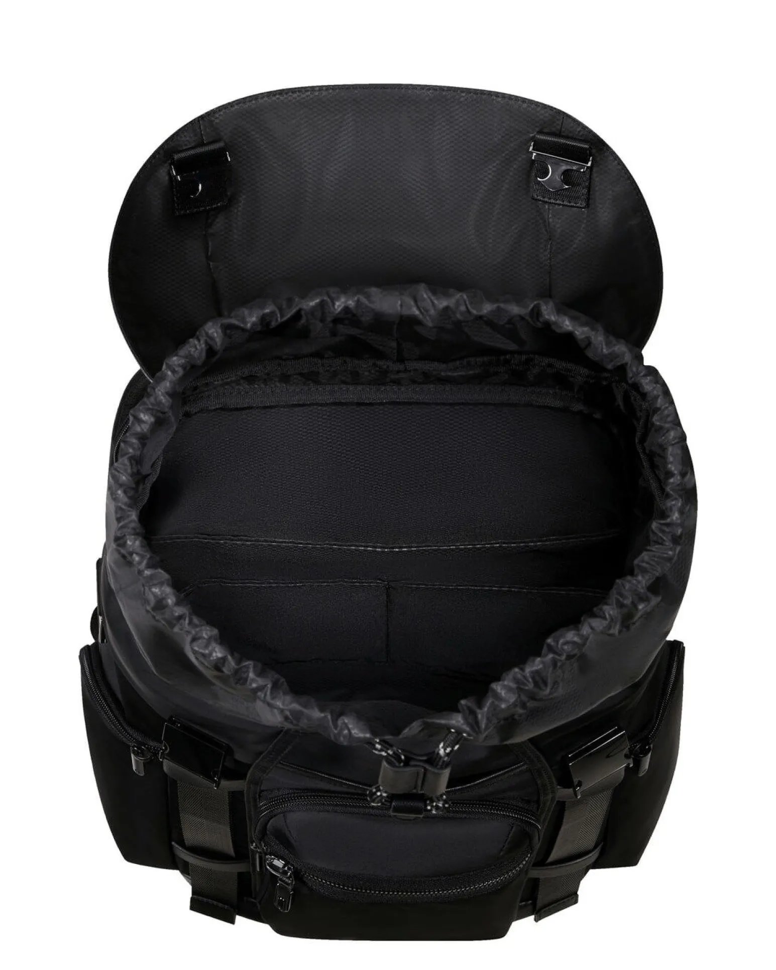 SAMSONITE - Zaino nero con patta e tasca porta pc fino a 15.6''