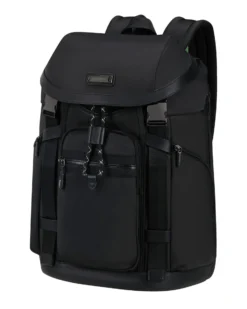 SAMSONITE - Zaino nero con patta e tasca porta pc fino a 15.6''