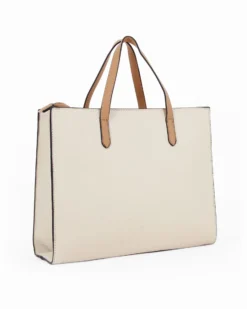 SERGIO TACCHINI - Borsa panna a mano con tracolla removibile e borchie frontali
