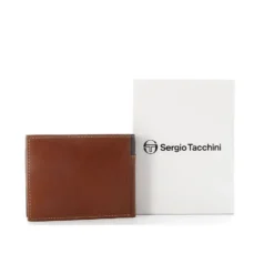 SERGIO TACCHINI - Portafoglio in VERA PELLE con taschino porta spicci