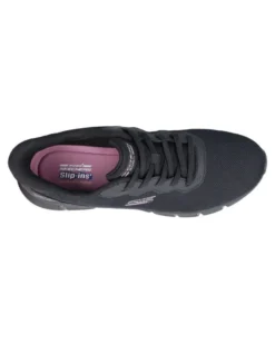 SKECHERS - BOBS B FLEX - FLEX LUCY - Sneakers nera con tomaia in mesh
