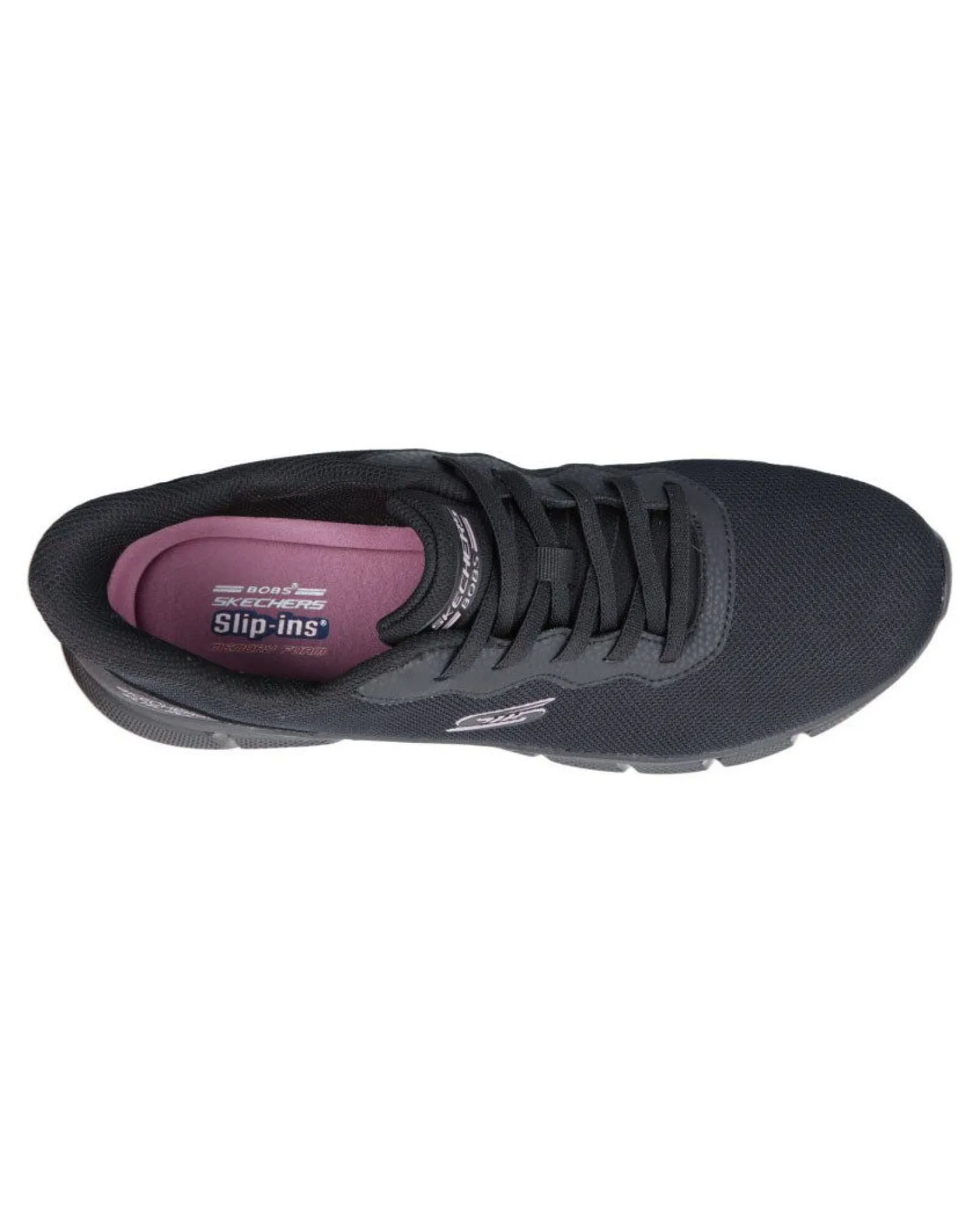 SKECHERS - BOBS B FLEX - FLEX LUCY - Sneakers nera con tomaia in mesh