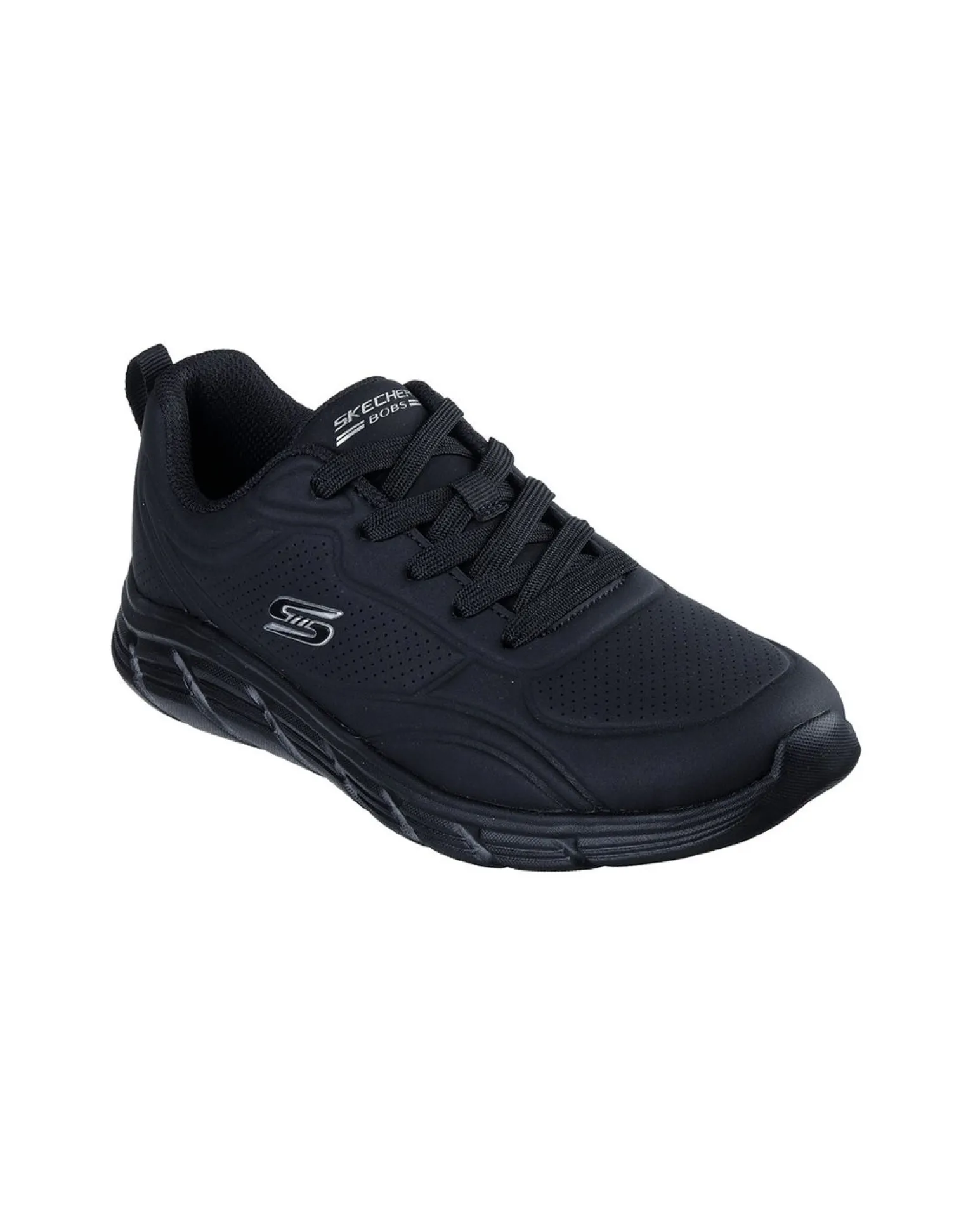 SKECHERS - BOBS B FLEX LO - COOL EASE - Sneakers nera da donna con soletta ammortizzata in memory foam