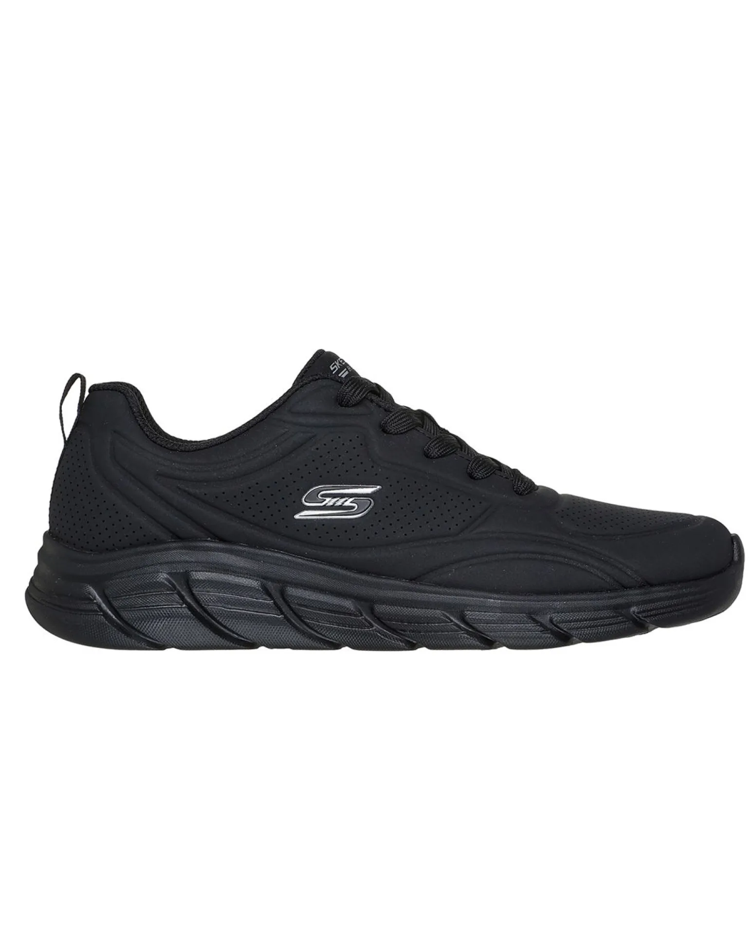 SKECHERS - BOBS B FLEX LO - COOL EASE - Sneakers nera da donna con soletta ammortizzata in memory foam