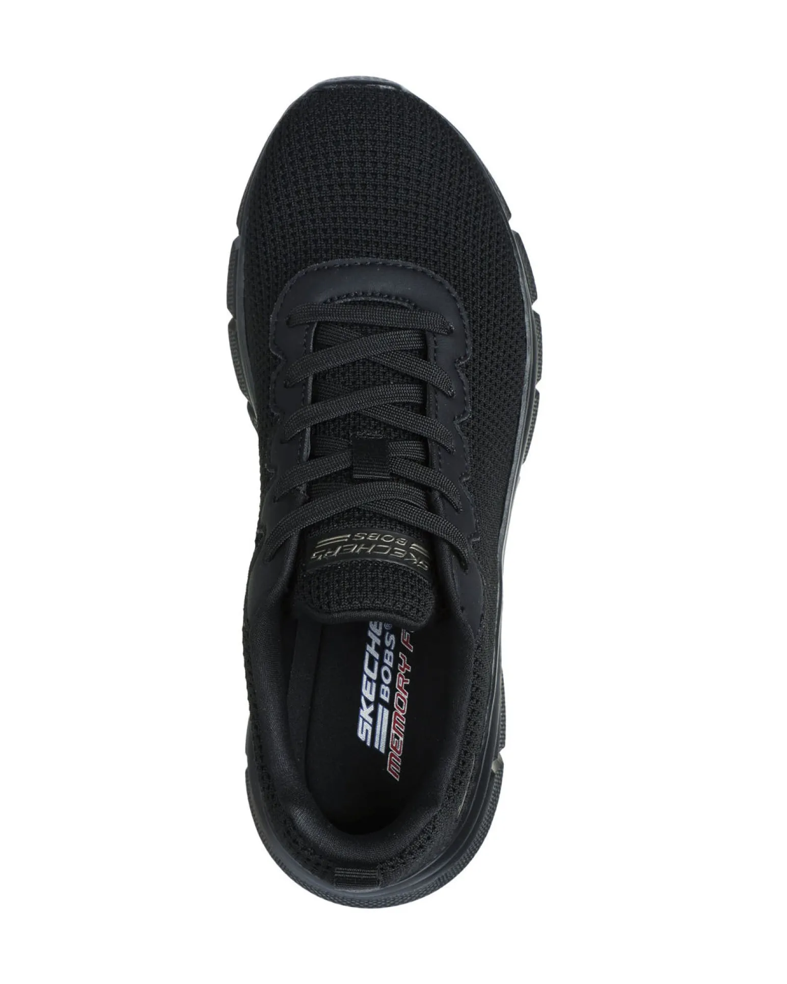 SKECHERS BOBS B FLEX - VISIONARY ESSENCE - Sneakers nera con tomaia in maglia e soletta ammortizzata memory foam
