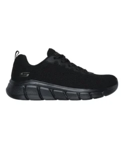 SKECHERS BOBS B FLEX - VISIONARY ESSENCE - Sneakers nera con tomaia in maglia e soletta ammortizzata memory foam