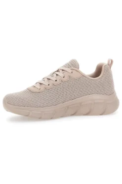 SKECHERS BOBS B FLEX - VISIONARY ESSENCE - Sneakers beige con tomaia in maglia e soletta ammortizzata memory foam