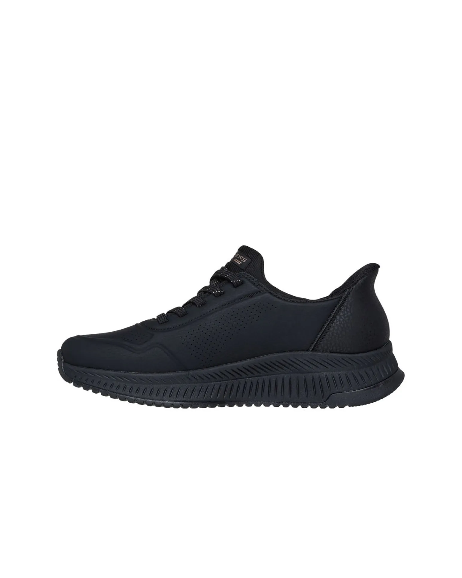 SKECHERS - BOBS SQUAD 4 - KEY LOOK - Sneakers nera da donna con soletta ammortizzata in memory foam