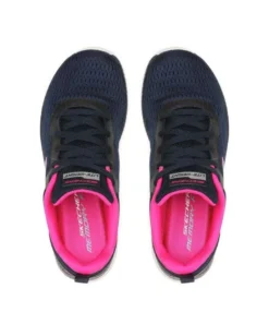 SKECHERS - BOUNTIFUL - QUICK PATH Sneakers blu con soletta memory foam