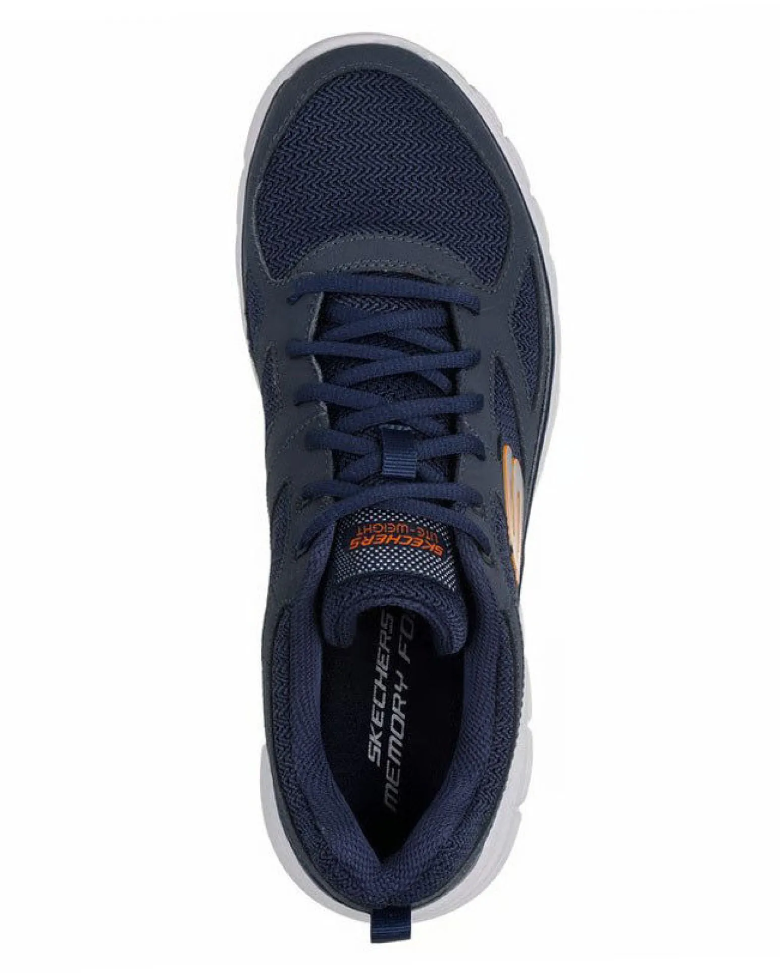 SKECHERS - BURNS - AGOURA - Sneakers blu con tomaia in tessuto e pelle