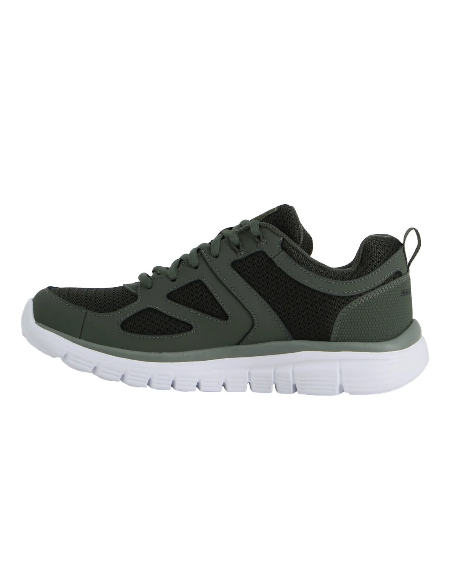 SKECHERS - BURNS - AGOURA - Sneakers verde con tomaia in morbida pelle liscia