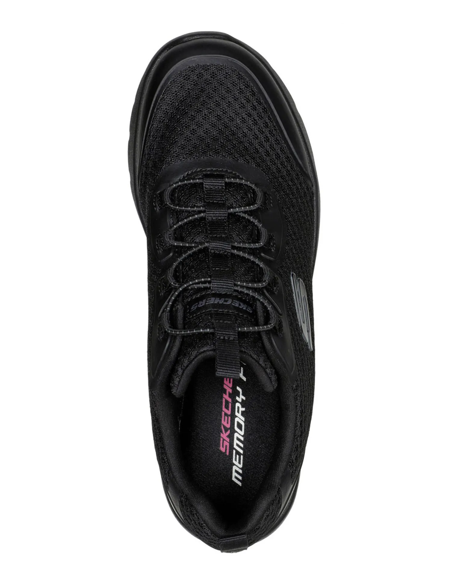 SKECHERS - DYNAMIGHT 2.0 - SOCIAL ORBIT - Sneakers nera con tomaia in mesh e materiale tecnico