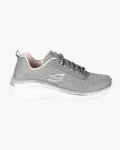 SKECHERS - Fashion Fit - Bold Boundaries - Sneakers argento con soletta in memory foam