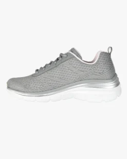 SKECHERS - Fashion Fit - Bold Boundaries - Sneakers argento con soletta in memory foam