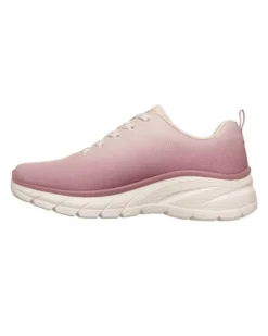 SKECHERS - FASHION FIT 2.0 - Sneakers beige e rosa effetto sfumato