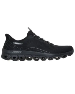 SKECHERS  - GLIDE - STEP ELEVATE - AMAZE - Sneakers nera con intersuola ammortizzata geometrica