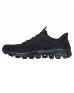 SKECHERS - GLIDE - STEP ELEVATE - AMAZE - Sneakers nera con intersuola ammortizzata geometrica