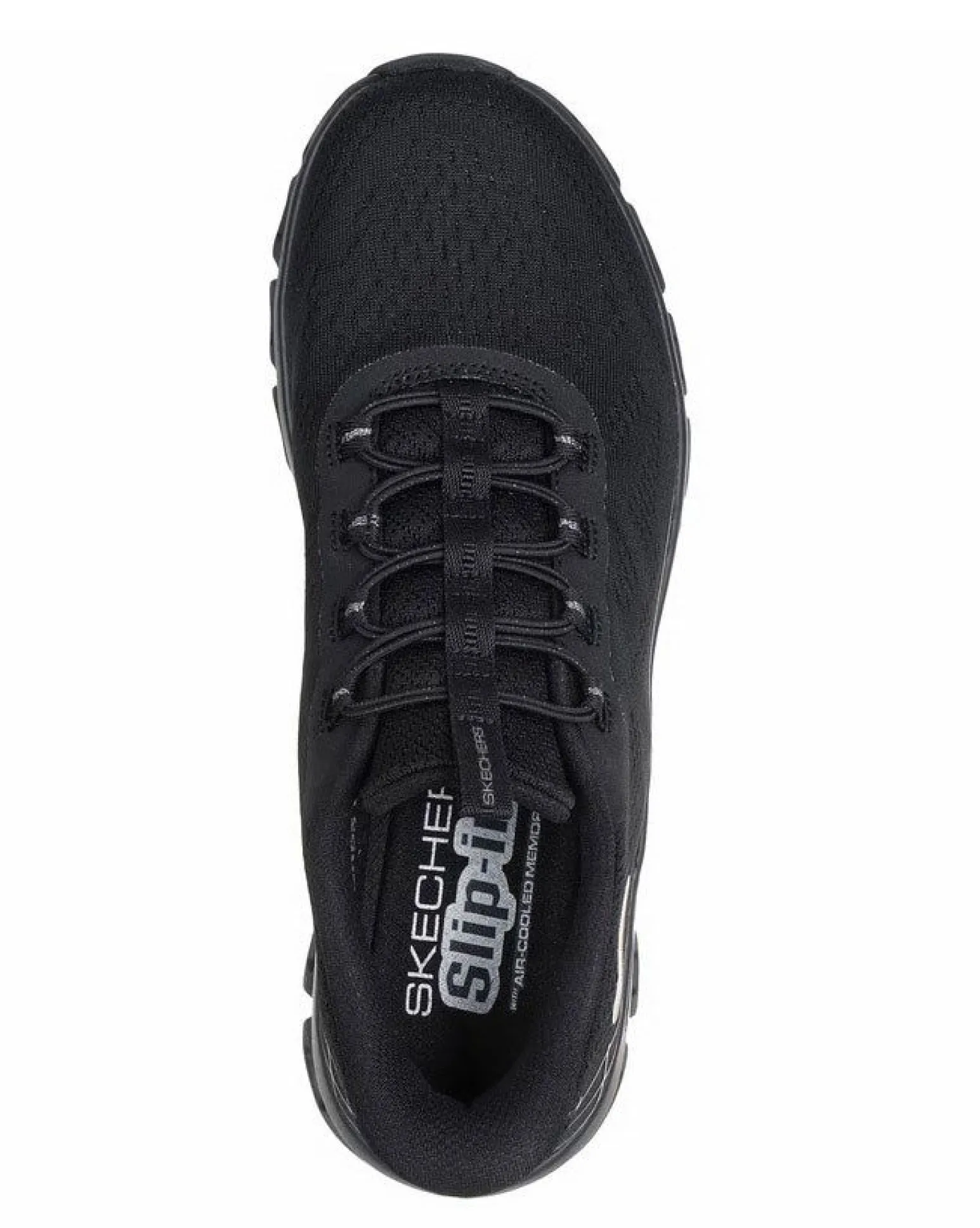 SKECHERS - GLIDE - STEP ELEVATE - AMAZE - Sneakers nera con intersuola ammortizzata geometrica