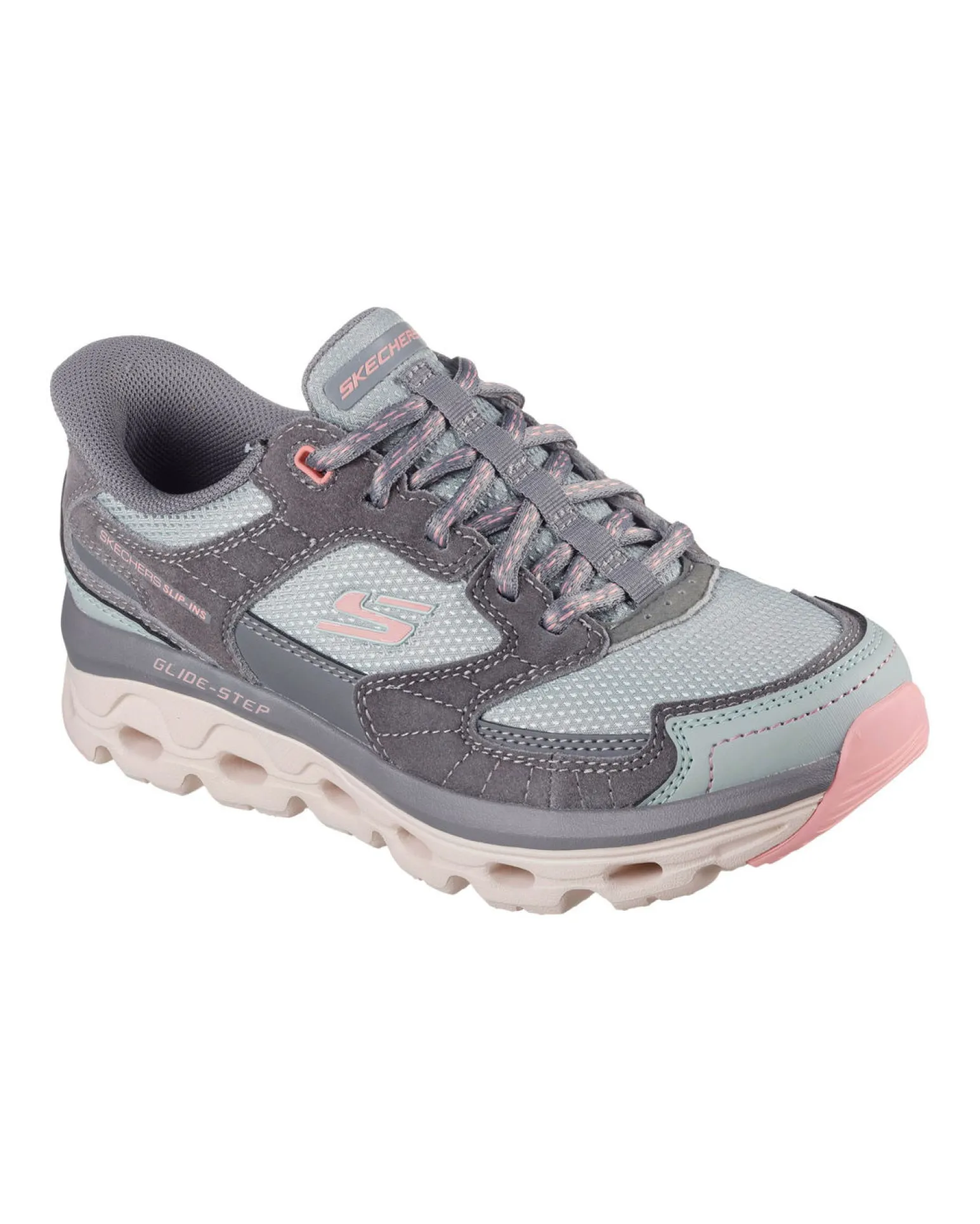 SKECHERS - GLIDE - STEP SOLE - PARADISE VALLEY - Sneakers grigia con tomaia in mesh