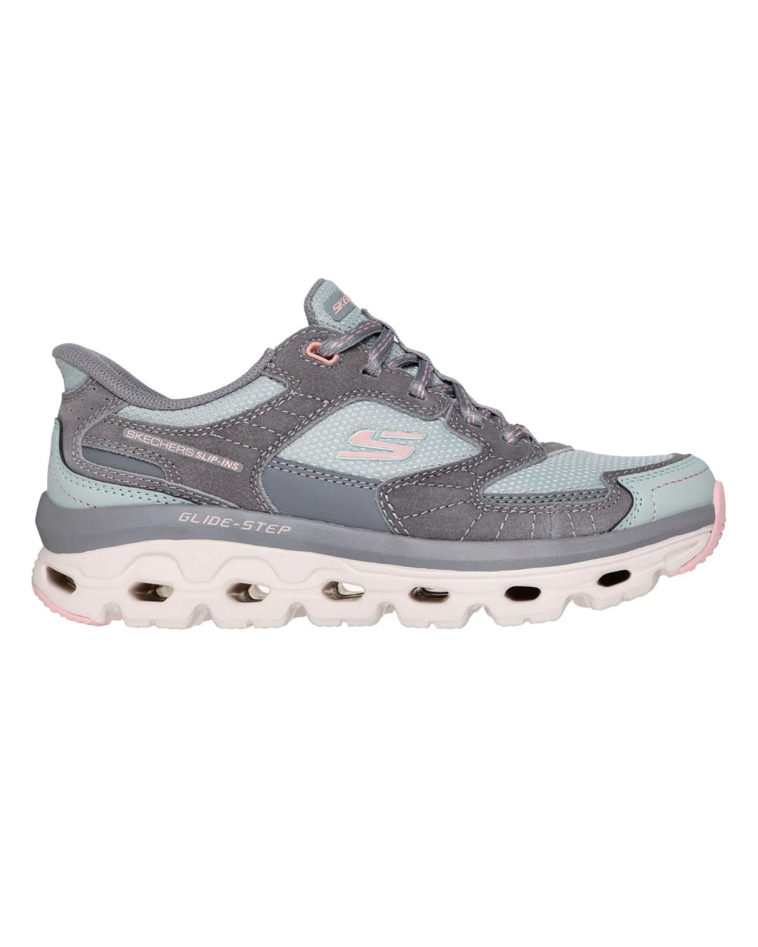 SKECHERS - GLIDE - STEP SOLE - PARADISE VALLEY - Sneakers grigia con tomaia in mesh