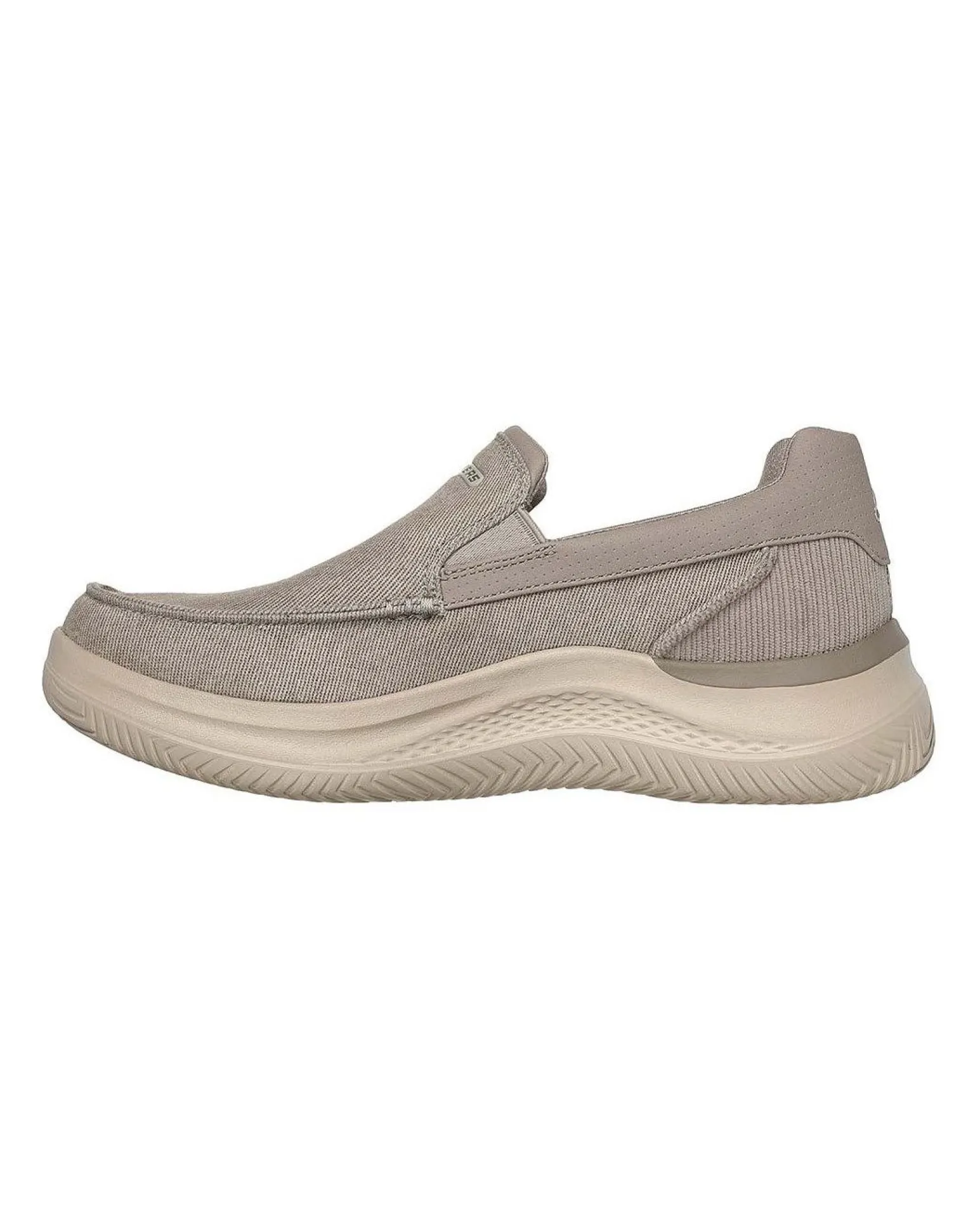SKECHERS - HASTING - FIELDEN - Mocassino taupe in tela con finiture in materiale tecnico