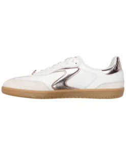SKECHERS - HOTSHOT - COOL GLOW - Sneakers bianca con dettagli metalizzati rosa