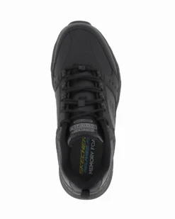 SKECHERS OAK CANYON - Sneakers nera da uomo in vera pelle