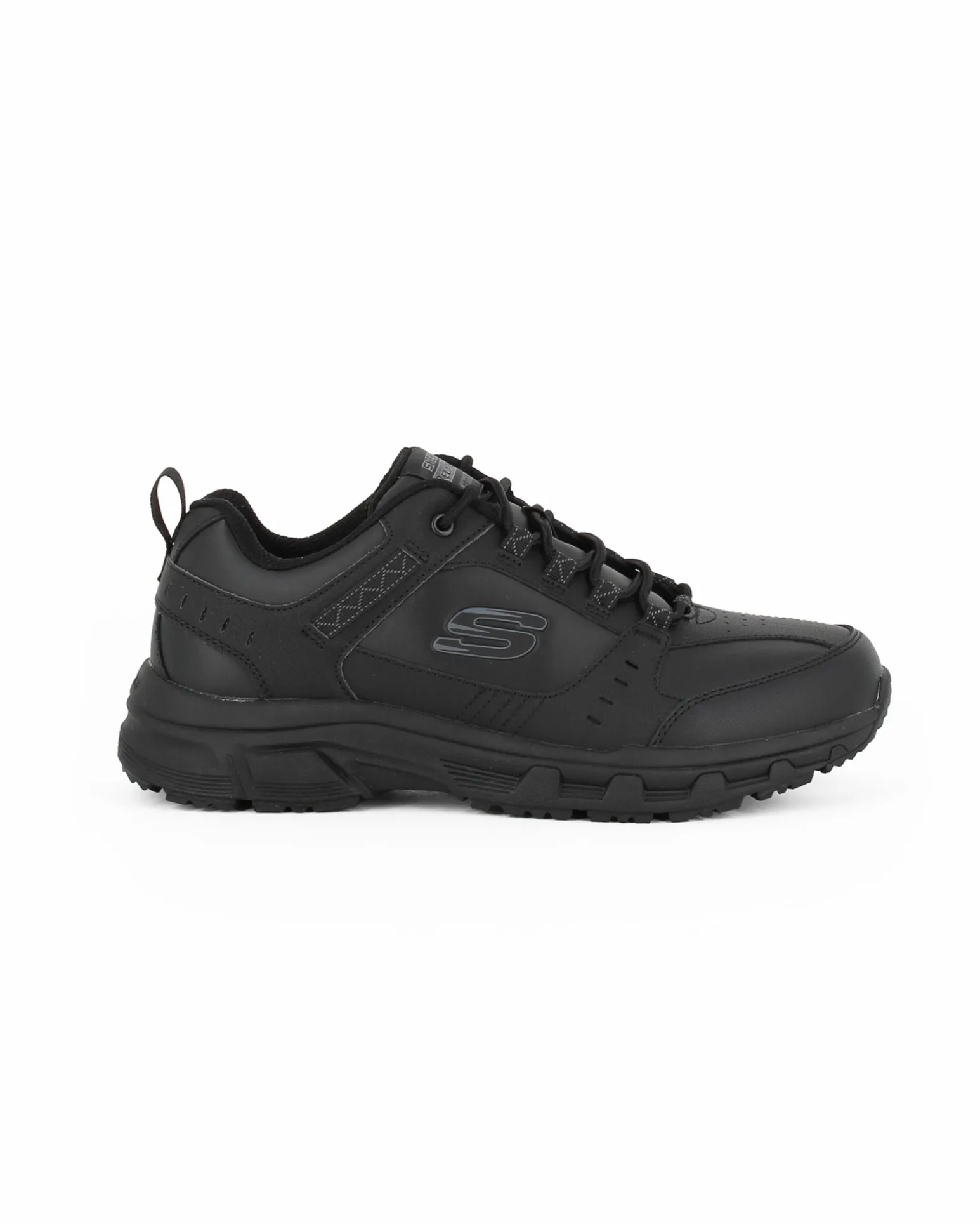 SKECHERS OAK CANYON - Sneakers nera da uomo in vera pelle
