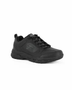 SKECHERS OAK CANYON - Sneakers nera da uomo in vera pelle
