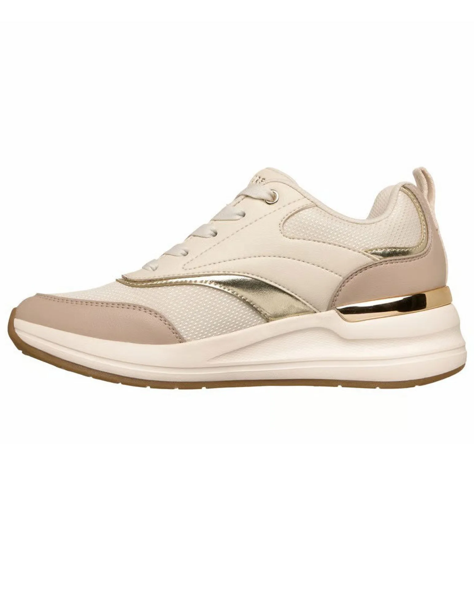 SKECHERS - SNEAKERS BILLION 2 MONROE NERE CON DETTAGLI ORO DA DONNA, 177342