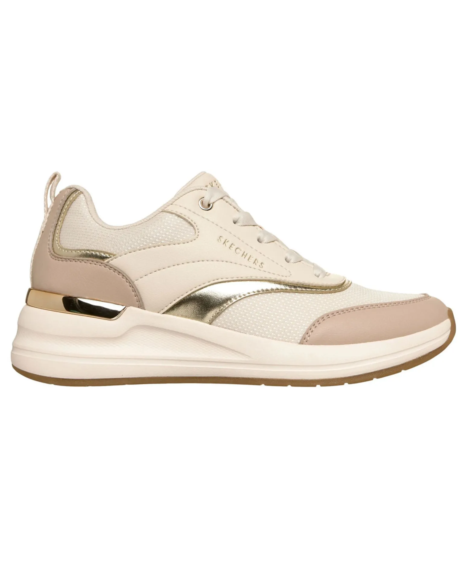SKECHERS - SNEAKERS BILLION 2 MONROE NERE CON DETTAGLI ORO DA DONNA, 177342