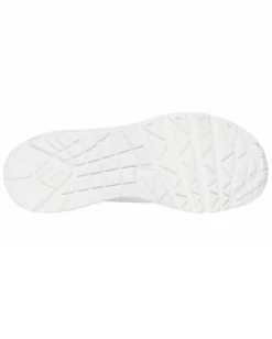 SKECHERS - SNEAKERS UNO GOLDEN AIR BIANCA CON DETTAGLI  SILVER DA DONNA, 177094