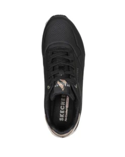 SKECHERS - SNEAKERS UNO GOLDEN AIR NERE CON DETTAGLI CROMATI DA DONNA, 177095