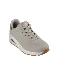 SKECHERS - SNEAKERS UNO GOLDEN AIR TAUPE CON DETTAGLI ROSE GOLD DA DONNA, 177094