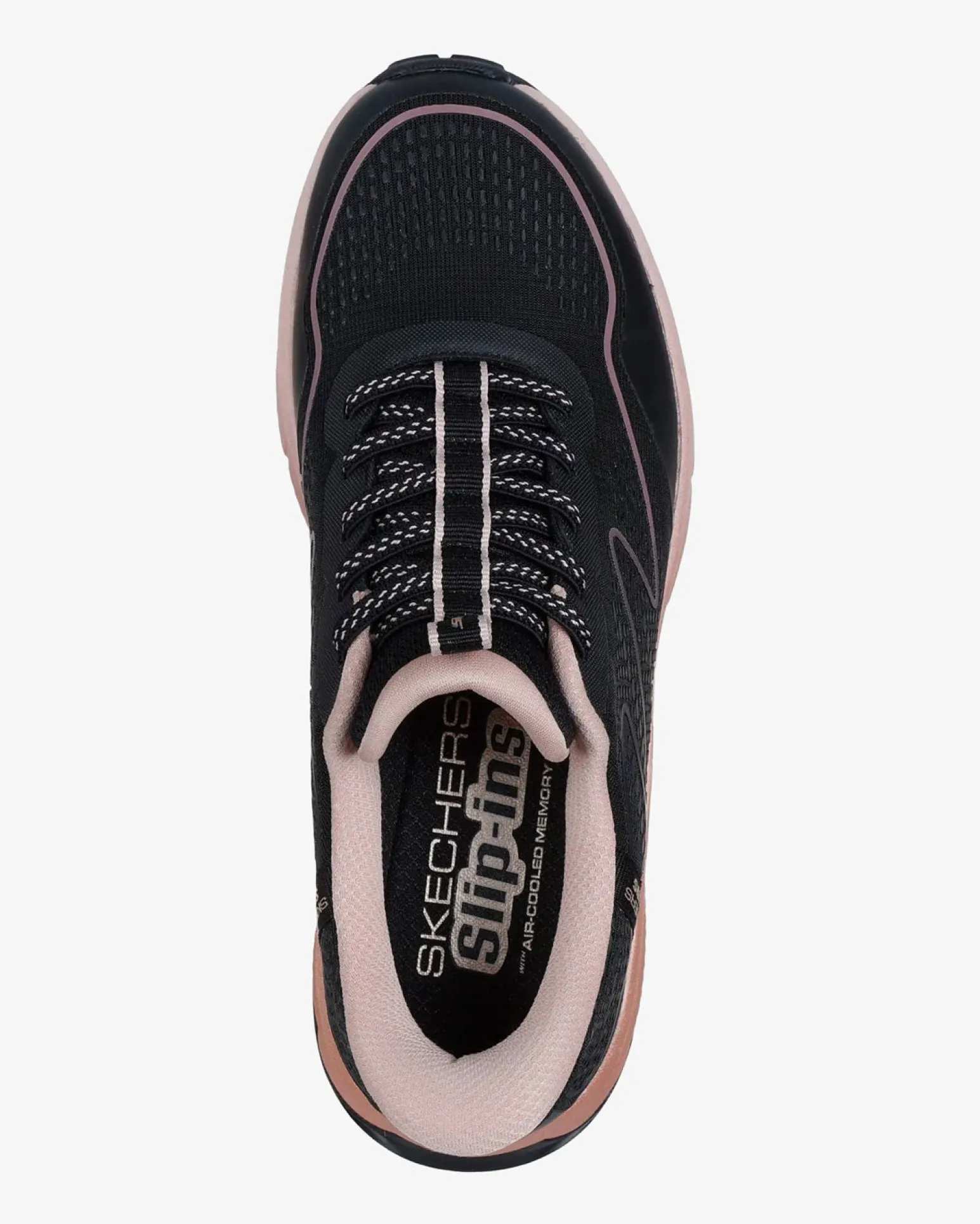 SKECHERS - SWITCH BACK - MIST - Sneakers nera con lacci elasticizzati e soletta memory foam