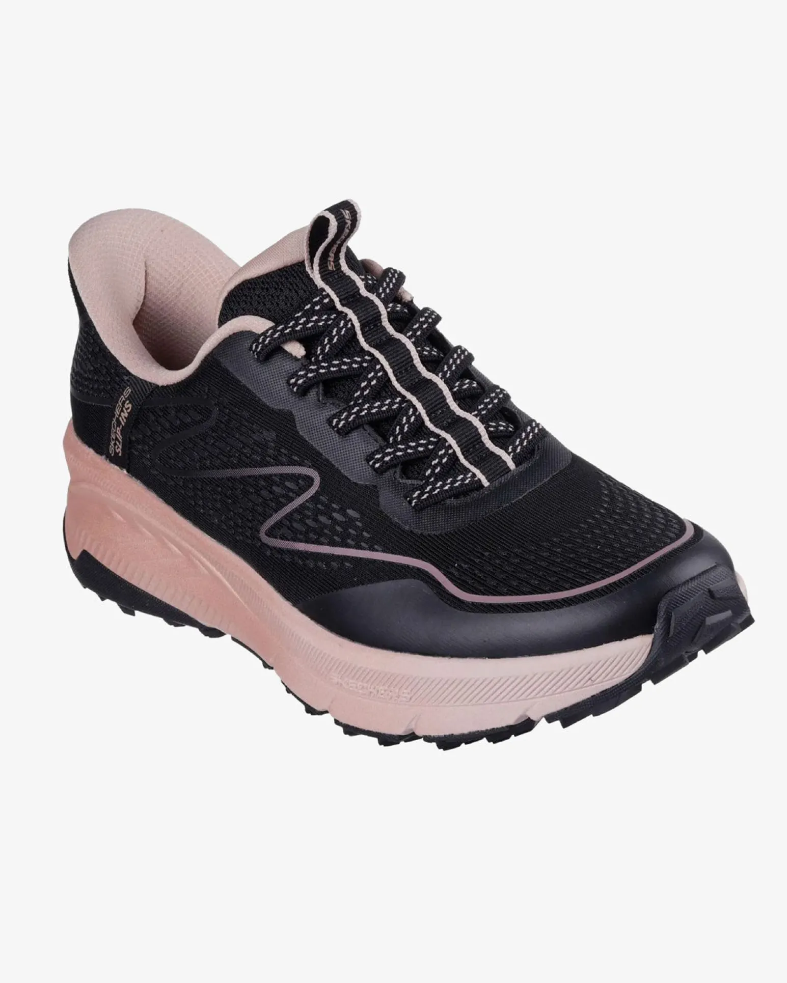SKECHERS - SWITCH BACK - MIST - Sneakers nera con lacci elasticizzati e soletta memory foam