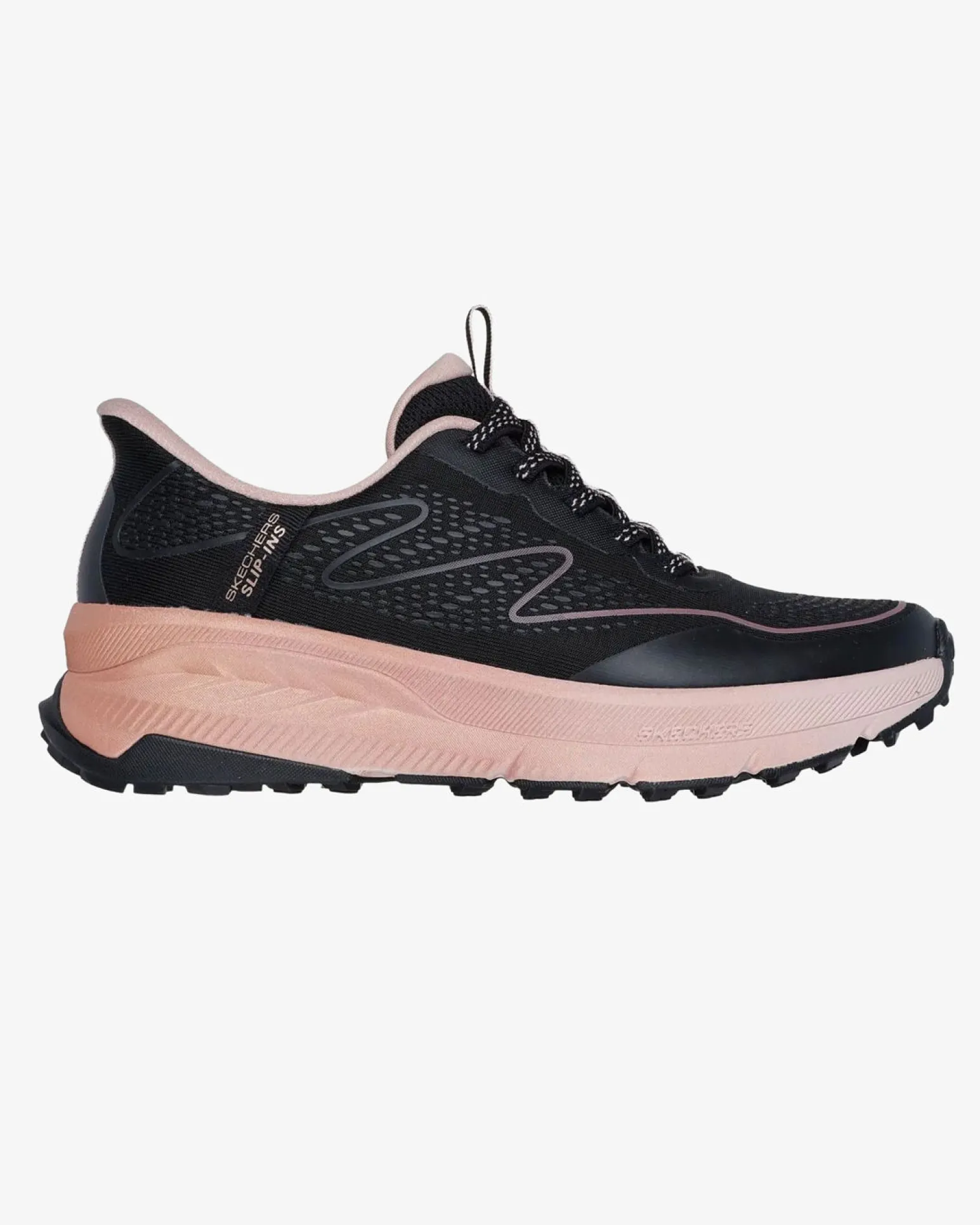 SKECHERS - SWITCH BACK - MIST - Sneakers nera con lacci elasticizzati e soletta memory foam