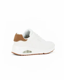 SKECHERS - UNO - SUITED ON AIR - Sneakers bianca da uomo con soletta in memory foam