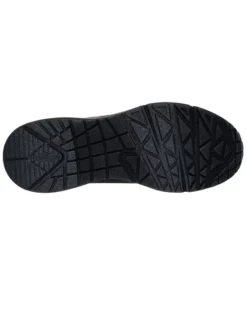 SKECHERS - UNO WEDGE - HI - STEPS - Sneakers nera con intersuola a zeppa platform con ammortizzazione ad aria visibile