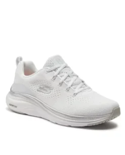 SKECHERS - VAPOR FOAM MIDNIGHT GLIMMER - Sneakers bianca da donna con dettagli argento